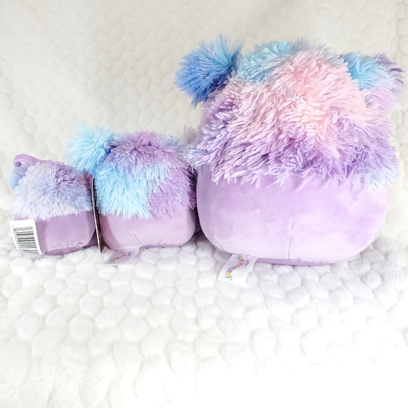 Eden Squishmallow 8 Inch 5 Inch Clip Purple Bigfoot Valentines Day Collectible - Picture 5 of 7